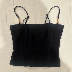 White Fox Boutique Black Women's Corset Top